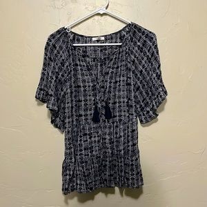 Flutter Sleeve Blouse from Maurice’s with Tassels